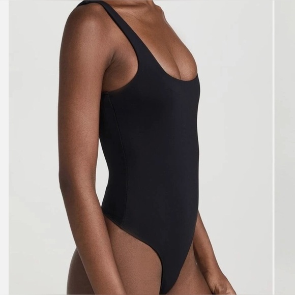 Good American Tops - Good American Black Bodysuit